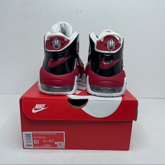 Nike Air More Uptempo GS “Bulls/Varsity Red” NEW - Picture 4 of 4